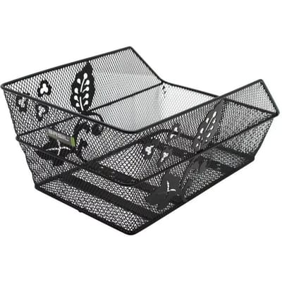 Basil Cento Flower Fietsmand - Achter - Staal - Zwart