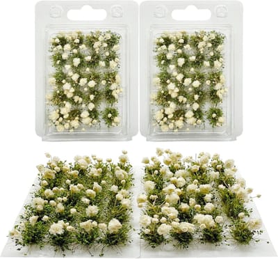 Tafelset voor het maken van miniatuurlandschappen met bloemen, gras en zand - Terrain Model Kit voor creatieve diorama's en modelbouw (Stijl 2-3)