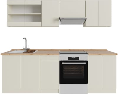 Vicco R-Line Keukenblok – 240 cm, WB Eik Beige