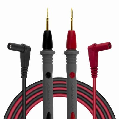 Multimetersondes - Testsnoeren Meetkabels - Elektrisch Onderzoek - Superscherpe Tips - 106 cm - Rood Zwart