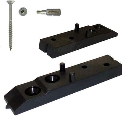 Onzichtbare Terrasbevestiging Clips met Schroeven voor Houten en Aluminium Onderbouw (500 Stuks)