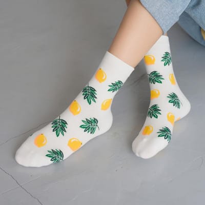 Hiden - Sneaker sokken - Sokken Heren - Sokken Dames - Geschenkset Maat 36-40 - Lemon