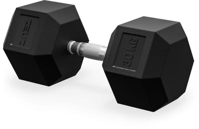 ZEUZ Hexa Dumbbell 1 Stuk 30 KG – Hexagon Gewichten – Krachttraining Dumbell geschikt voor CrossFit & Fitness