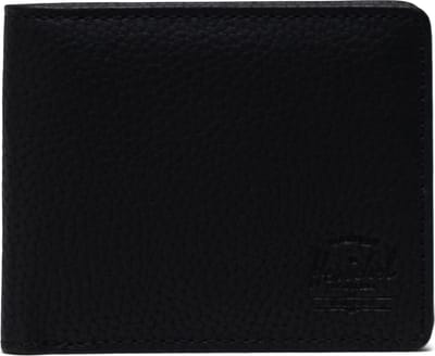 Vegan Leather Wallet | Roy RFID - Black / Portefeuille gemaakt van vegan leder, met meerdere kaartsleuven / Beperkte Levenslange Garantie / Zwart