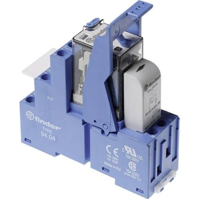 Finder 58.34.9.220.0050 Relaismodule (modulair) Nominale spanning: 220 V/DC Schakelstroom (max.): 7 A 4x wisselcontact 1 stuk(s)