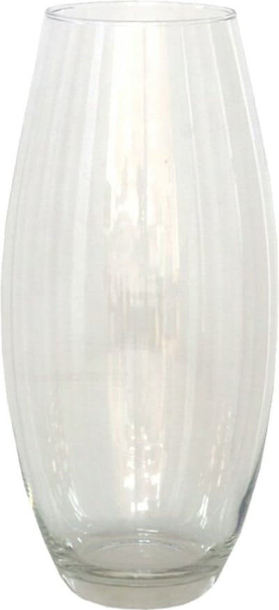 Gerimport Bloemenvaas - helder glas - 17 x 37 cm