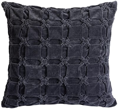 PTMD Sierkussen Nasim L - 60x60x10 cm - Katoen - Grijs