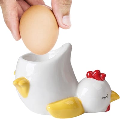 Eierdopjes Set - Schattige Eierhouders - Ontbijt Tafel Decoratie - Keramiek Dieren Vorm - 11 cm Pakket - Multi