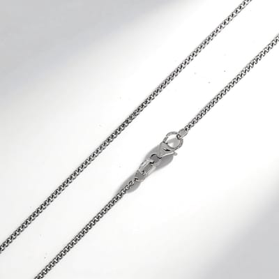 Cavill - Gouden Ketting 9K Witgoud - 45 cm Panzerketting - Elegant, Tijdloos & Fijn - 2,22 gram - Met Karabijnsluiting