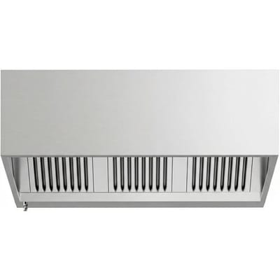 GGM Gastro Kastenhaube - 1600mm - mit Filter & Lampe Zilver