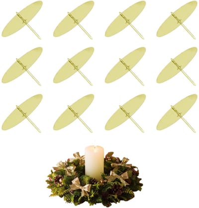 Allecto - Kaarshouders - Adventskrans - Perfect voor Kerst - Goud - Kaarsenhouders - Metalen Kandelaar Set - Voor Tafeldecoratie