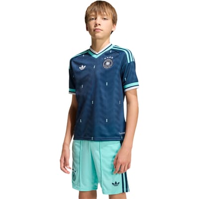 Adidas Germany Truien/Replica's Kinder - Blauw - Maat 123 - 129 CM - Poly Mesh