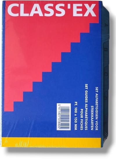 Class'EX Alfabet Tabbladen voor systeemkaartenbakken 100x150mm