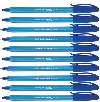 Paper Mate Inkjoy 100XF Blauwe Pen 0,5mm - Set van 10