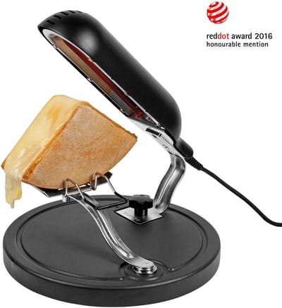 Boska Raclette Quattro Zwart - Raclette apparaat - Lang snoer - Gesmolten raclette kaas - Grill