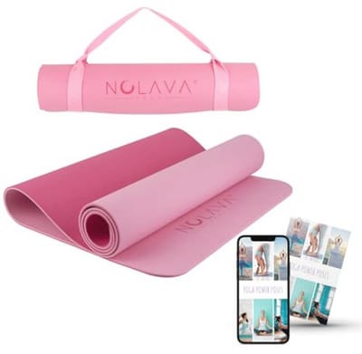 Extra dikke antislip yogamat voor yoga en pilates - milieuvriendelijk en scheurbestendig