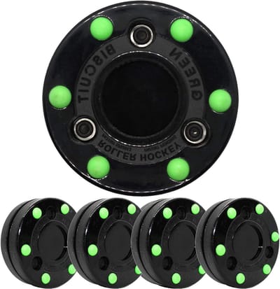 Training Puck - Roller Hockey - Off-Ice Training - Gepatenteerde Constructie - 4 Stuks - Zwart