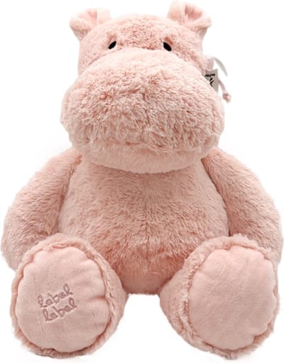Label Label Hippo Harvey Roze 34 cm Knuffel