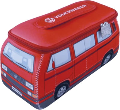 BRISA VW Collection - Volkswagen neopreen universele make-up-cosmetica-cultuur-reistas-pharmacy-tas in T3 Bulli Bus design (groot)