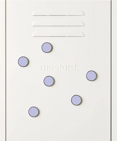 Mustard - The buttons - Magneten - Set van 6 - Lilac