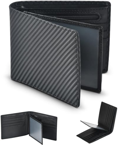 Dailygoods - Herenportefeuille van Echt Leder - Drievoudige Minimalistische Portemonnee
