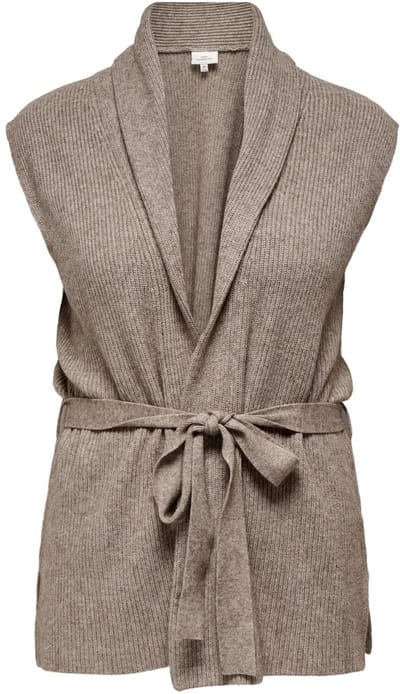 ONLY CARMAKOMA - CARKATIA SL RIB WRAP VEST KNT Dames Trui
