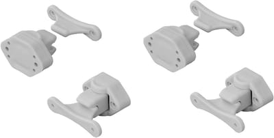 Deurhouder caravan en camper - 1, 2, 4, 6 of 8 stuks - wit - 13,5 mm - montageonderdeel 31 mm