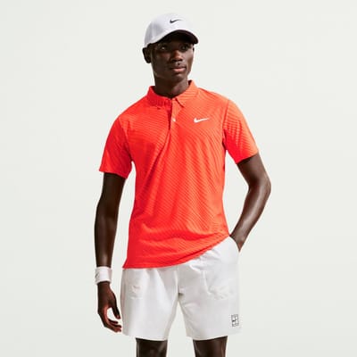Nike Court Dri-Fit Advantage Slam Polo Heren-oranje