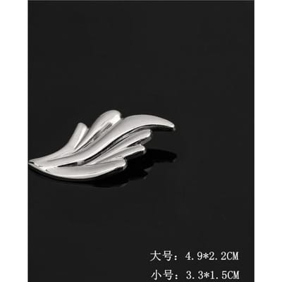 I -Remiel Vliegtuig Bladeren Natuurlijke Glimlach Kleine Speld Broche Unisex Esdoornblad Reversspeldjes Pak Overhemd Kraag Sieraden Accessoires gray
