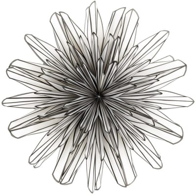Papieren kerstster two-toned 40cm met pendel