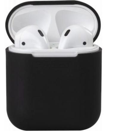 Bigben Connected, Hoesje geschikt voor AirPods - Siliconen, Zwart