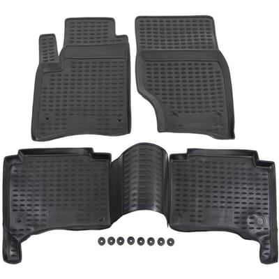 J&J AUTOMOTIVE | Tapis De Sol En Caoutchouc 3D Exclusive Pour Porsche Touareg / Cayenne 2002-2010 noir