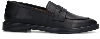 Sacha - Dames - Zwarte leren penny loafers - Maat 36