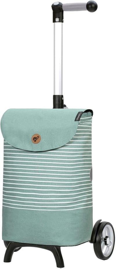 Moderne Boodschappentrolley met Ergonomische Handgreep - 37 Liter Capaciteit