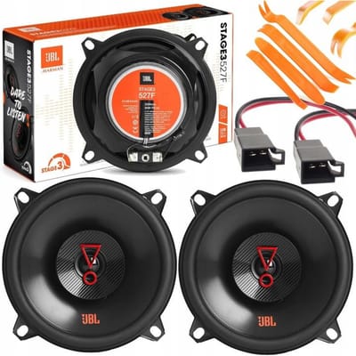 JBL Stage3 527F - Autospeakers - 5.25” Inch (130 mm) - 2-Weg Coaxiaal - 200 Watt- 2 Stuks - Zonder G