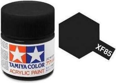 Tamiya Hobbyverf Acrylverf - XF-85 Rubber Black - Matt - Acryl - Verf potje - 10 ml
