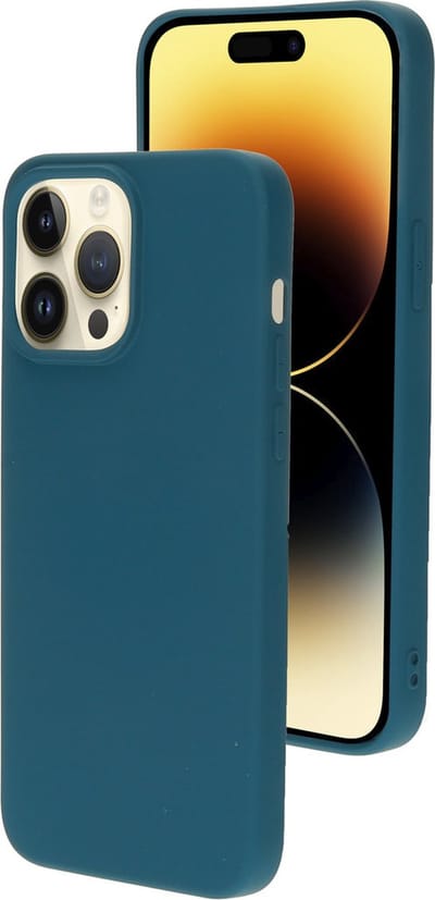 Mobiparts hoesje geschikt voor de Apple iPhone 14 Pro Max - Siliconen - Blauw