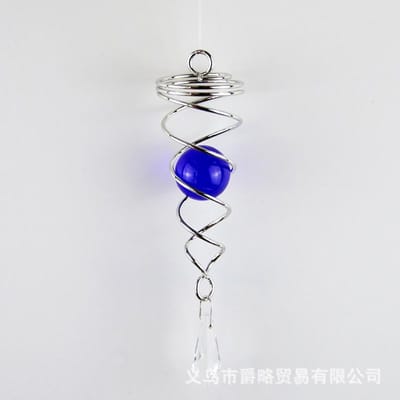 Roterende Kristallen Glazen Bol Spiraal Staart Hanger Windspinner Staarten Hangende Decoratief voor Spinners Klankspel Buiten Tuin & Erf