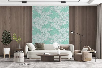 Behang - Fotobehang Patronen - Vintage - Bloemen - Breedte 165 cm x hoogte 220 cm