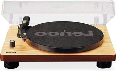 LS-50 draaitafel met houten kast - USB vinyl naar digitaal - riemaandrijving - 2 x stylus (naald)