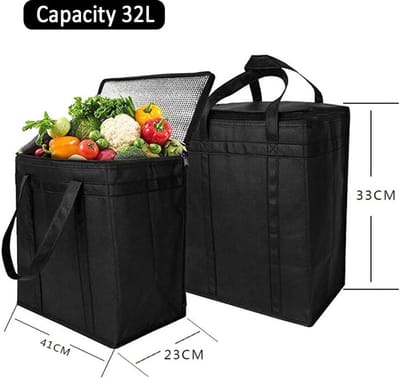 Grote Opvouwbare Koeltas 32L - Geïsoleerde Picknicktas voor Warm & Koud Behoud
