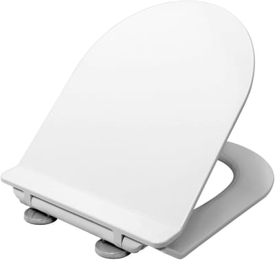 Comfortabele Antibacteriële Toiletbril met Softclose en Snelsluiting, Wit