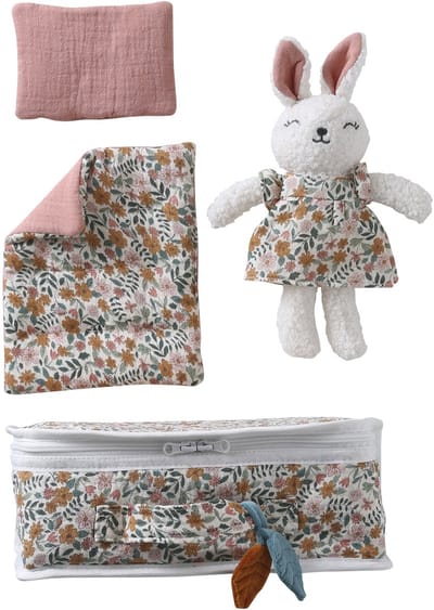 Vertbaudet Koffertje met knuffel RETRO FLOWER