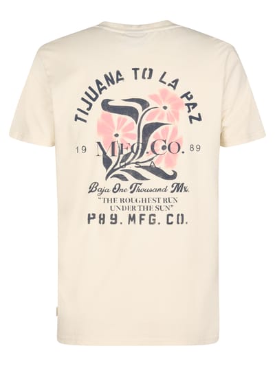 Petrol Industries - Heren T-shirt met print Onix - Wit - Maat XXXL