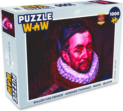 Puzzel Willem van Oranje - Adriaen Thomasz - Rood - Blauw - Legpuzzel - Puzzel 1000 stukjes volwassenen