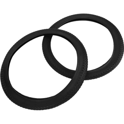 2PCS 12x2.125 Pneu Extérieur Antidéflagrant Antidérapant Épaissi Remplacement de Pneu pour Vélo d'Enfant pour la Conduite black