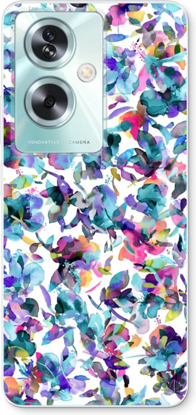 Case Company® - Hoesje geschikt voor Oppo A79 hoesje - Hibiscus Flowers - Soft Cover Telefoonhoesje - Bescherming aan alle Kanten en Schermrand