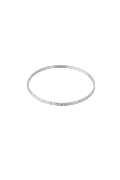 Bijoutheek Armband (Sieraad) Bangle Hoeken Zilver