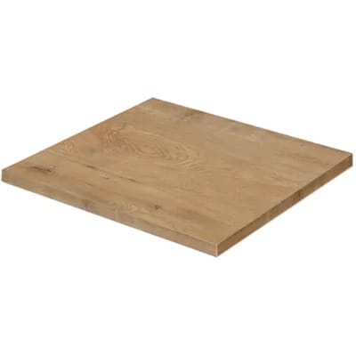 Aquazuro Wastafelblad Napoli - Hout - Melamine - Natuur Eik - 60x48cm