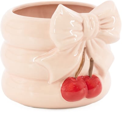 HomeBound by KY | Aardewerk vaas bow cherry | bloemenvaas